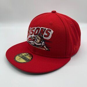 Buffalo Bisons Red New Era 59Fifty Hat Club Exclusive Fitted Hat 7 1/4 New